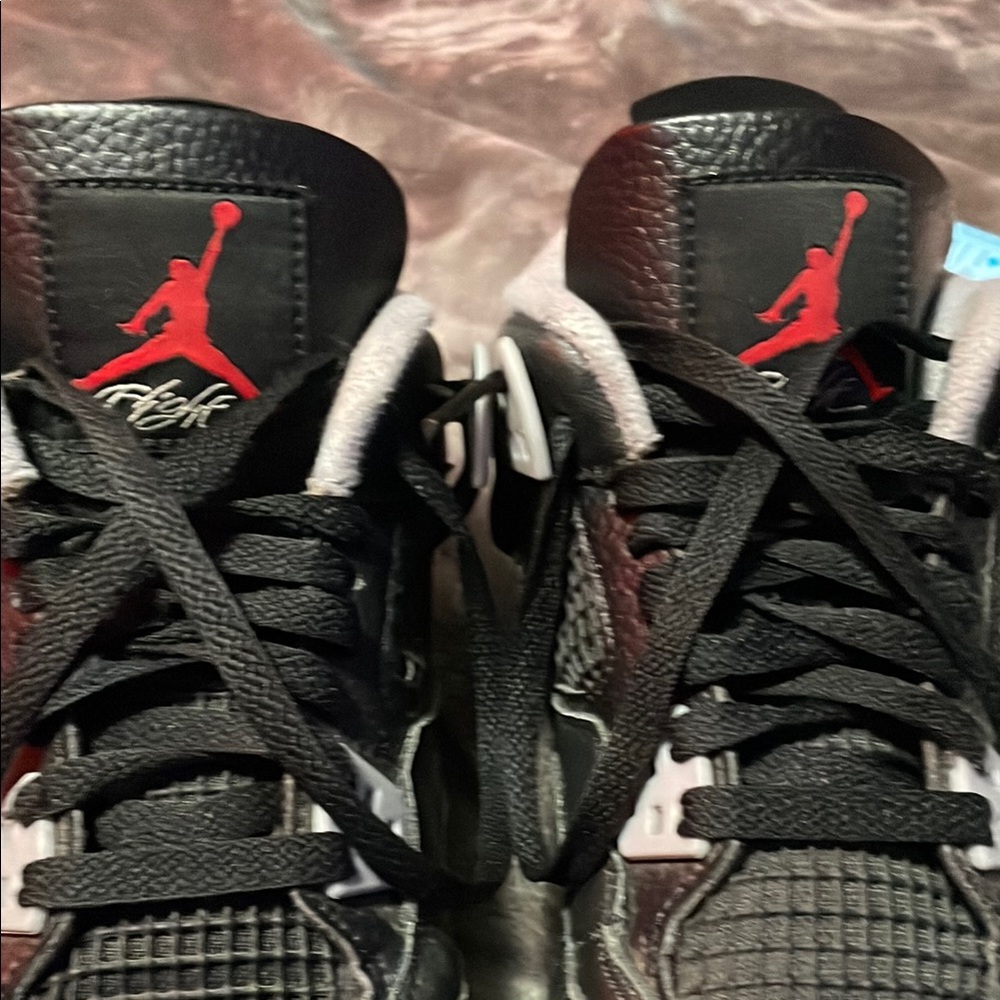 Black and Red High-Top Sneakers